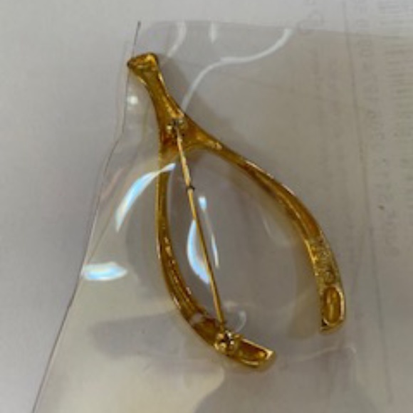 Vintage Wishbone Brooch FINAL - Picture 3 of 3